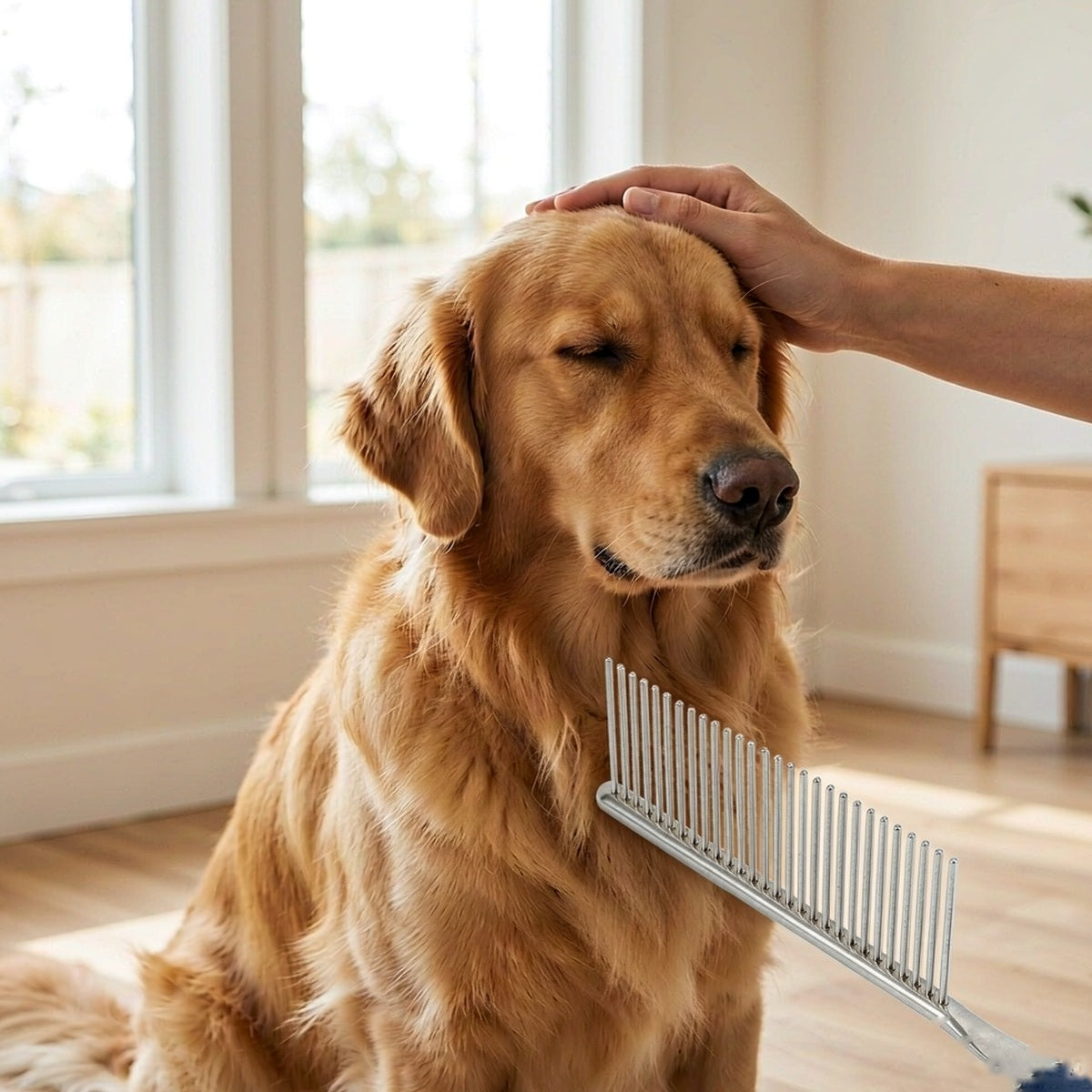 Pawluxia Steel Grooming Comb | Pawluxia Pet Care Australia